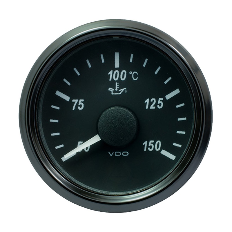 VDO SingleViu 52mm (2-1/16″) Oil Temp. Gauge – 150 C – 322-18 Ohm [A2C3833380030]