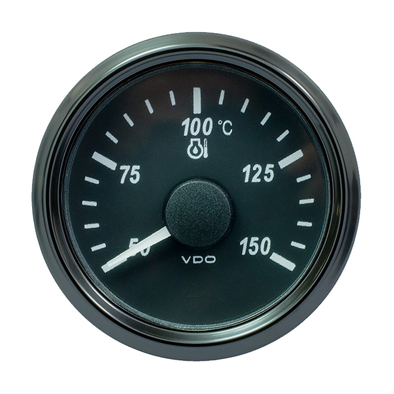 VDO SingleViu 52mm (2-1/16″) Oil Temp. Gauge – Euro – 150 C – 322-18 Ohm [A2C3833390030]