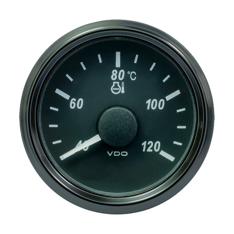 VDO SingleViu 52mm (2-1/16″) Water Temp. Gauge – Euro – 120 C – 291-22 ohm [A2C3833330030]