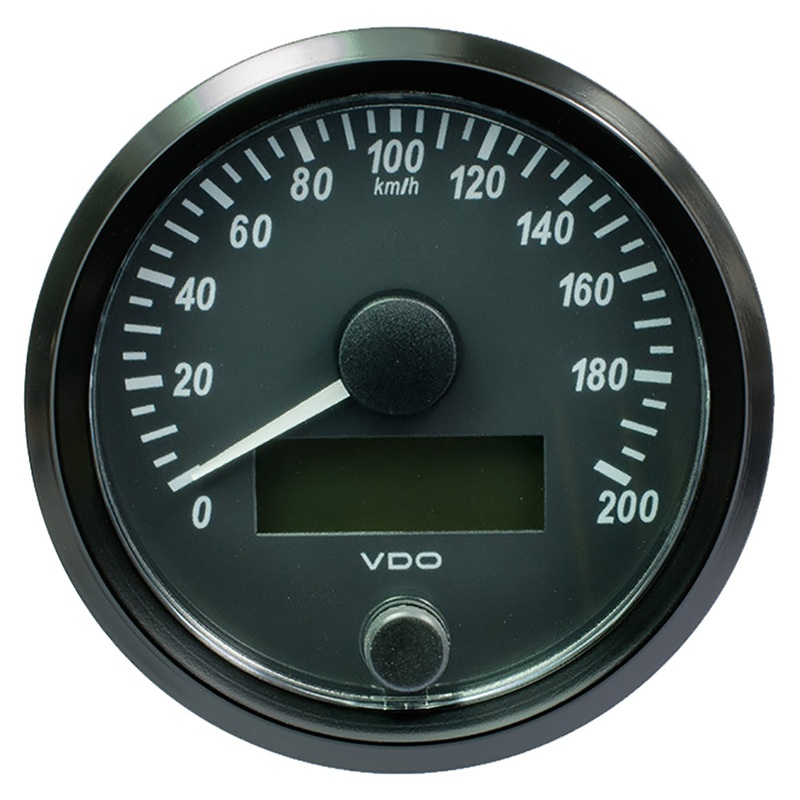 VDO SingleViu 80mm (3-1/8″) Speedometer – 200 KM/H [A2C3832940030]