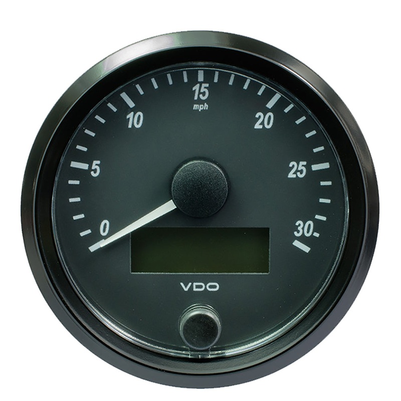 VDO SingleViu 80mm (3-1/8″) Speedometer – 30 MPH [A2C3832880030]