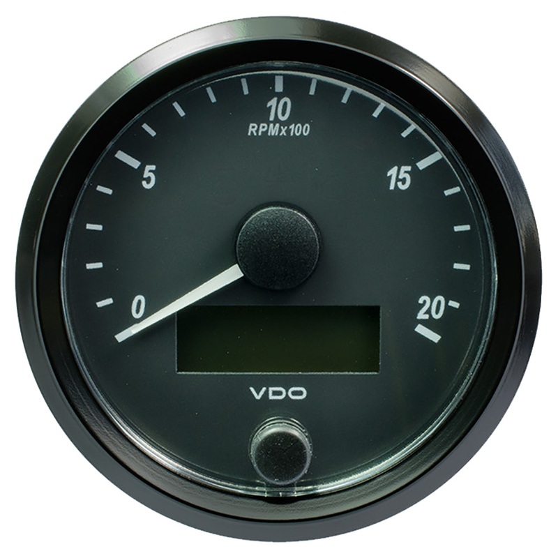 VDO SingleViu 80mm (3-1/8″) Tachometer – 2000 RPM [A2C3832960030]