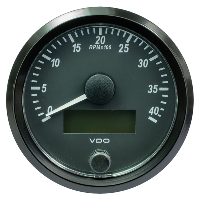 VDO SingleViu 80mm (3-1/8″) Tachometer – 4,000 RPM [A2C3832990030]