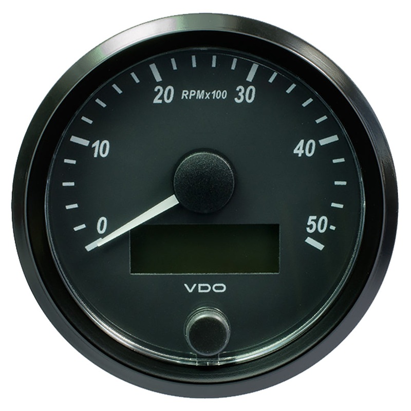 VDO SingleViu 80mm (3-1/8″) Tachometer – 5000 RPM [A2C3833000030]