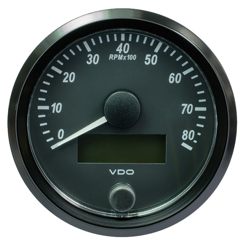 VDO SingleViu 80mm (3-1/8″) Tachometer – 8000 RPM [A2C3833020030]