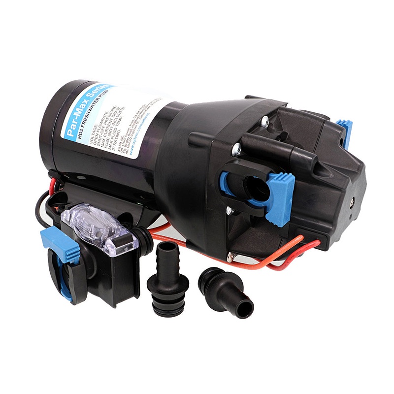 Jabsco Par-Max HD3 Heavy Duty Water Pressure Pump – 12V – 3 GPM – 60 PSI [Q301J-118S-3A]