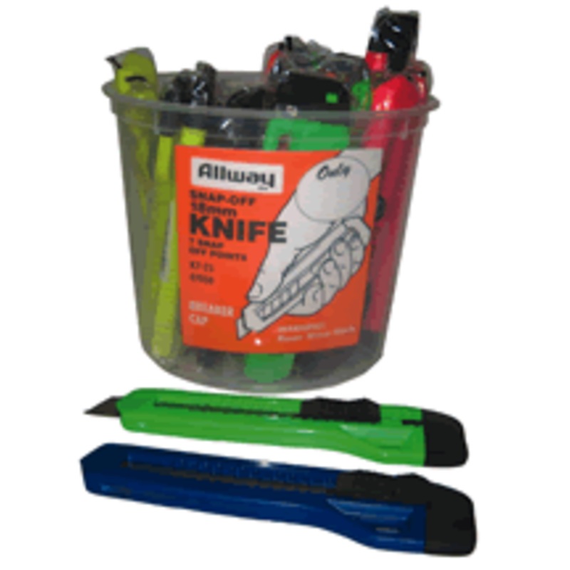 Allway Bucket Snap Off Knives (25) [K725]