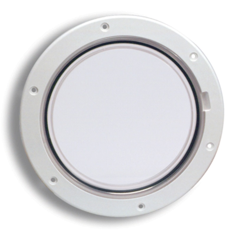 Beckson Deck Plate 4″ White/Clear [DP40-W-C]