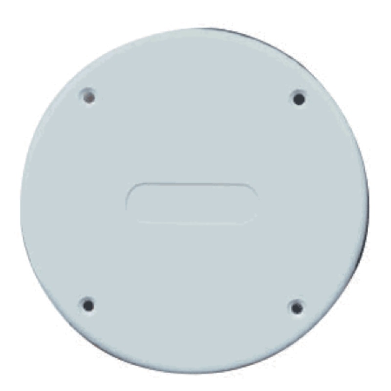 Beckson Deck Plate 6″White Screw Down [CVR64AW]