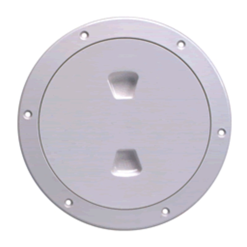 Beckson Deck Plate 6″White Screw Smooth [DP60-W]