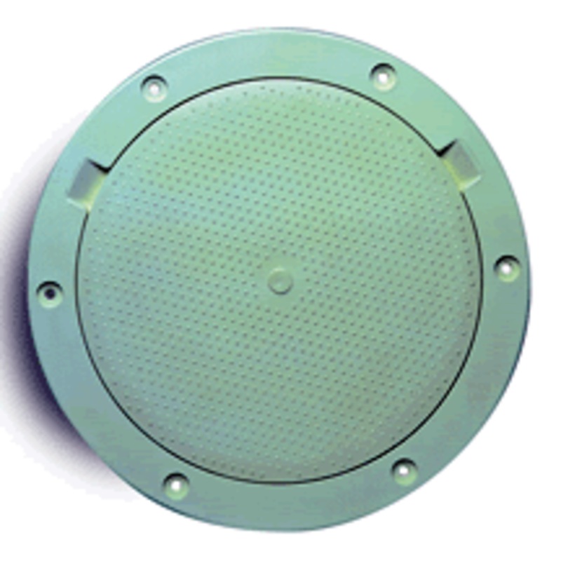 Beckson Deck Plate 8″White/Pry Non Skid [DP83-W]