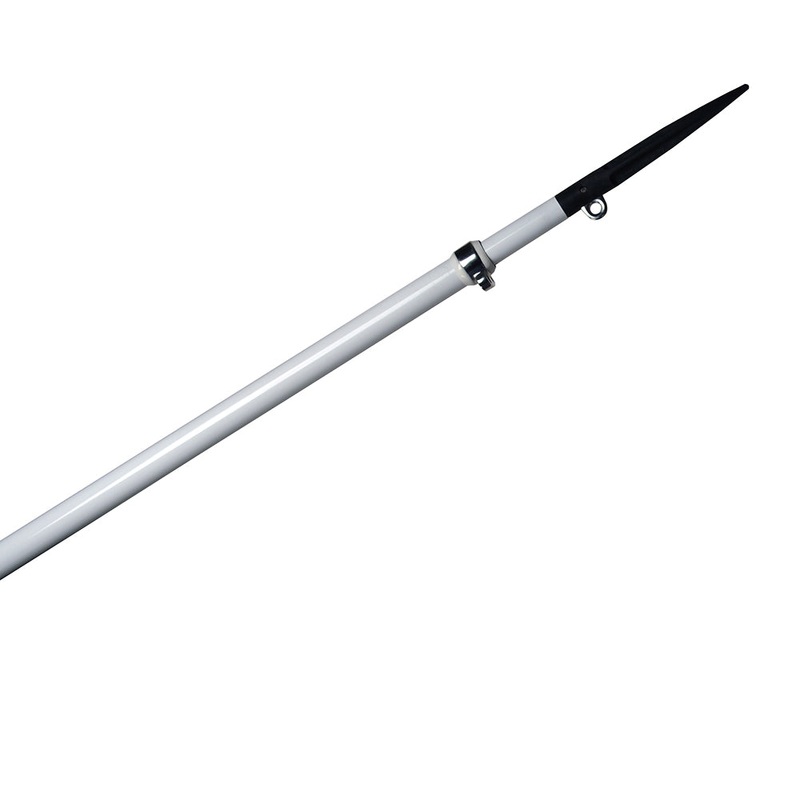C.E. Smith Gen2 Carbon Fiber Center Rigger Pole – 12 – White – Single [56565]