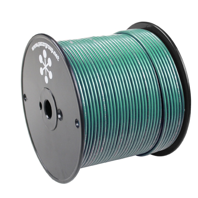 Pacer Green 18 AWG Primary Wire – 500 [WUL18GN-500]
