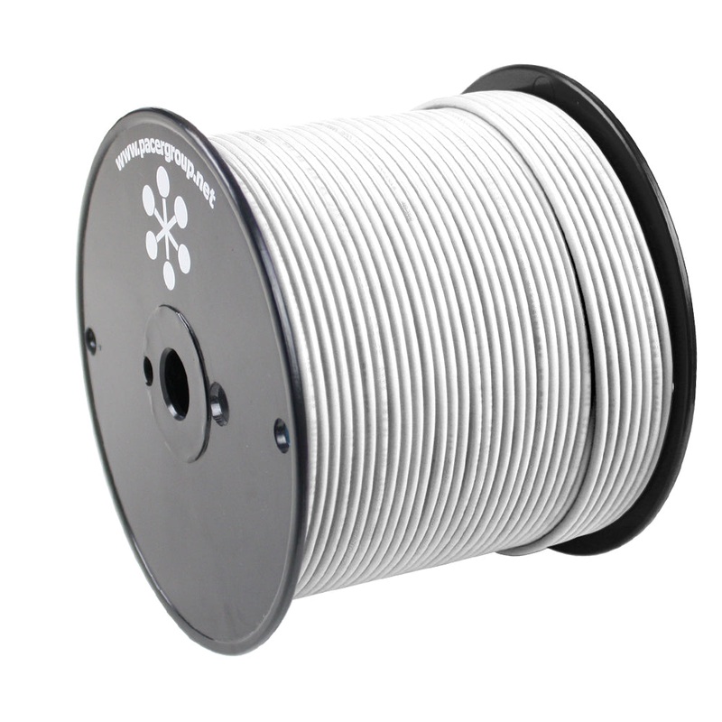 Pacer White 12 AWG Primary Wire – 500 [WUL12WH-500]