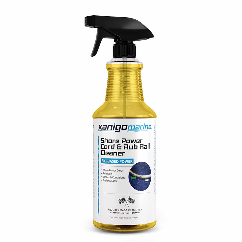 Xanigo Marine Shore Power Cord  Rub Rail Cleaner – 32oz [XMSPC32]