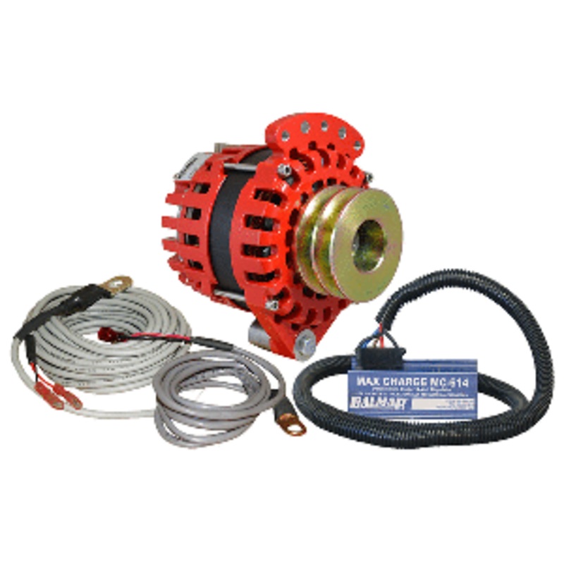 Balmar Alternator 1-2″ Single Foot Dual V Pulley Regulator & Temp Sensor – 170A Kit – 12V