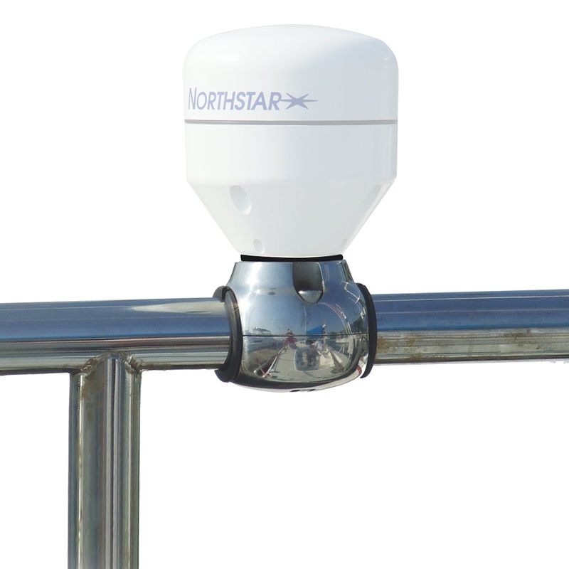 Edson GPS Antenna Rail Mount – Stainless Steel f/1″-1.25″ Rails & 1″-14 Threads [831ST-1-14]