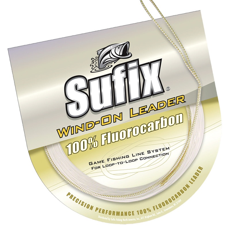 Sufix Wind-On 100% Clear Fluorocarbon Leader – 100lb – 11 yds [700-100F]