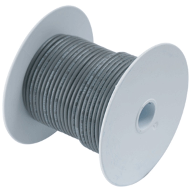 Ancor Grey 16 AWG Tinned Copper Wire – 25′