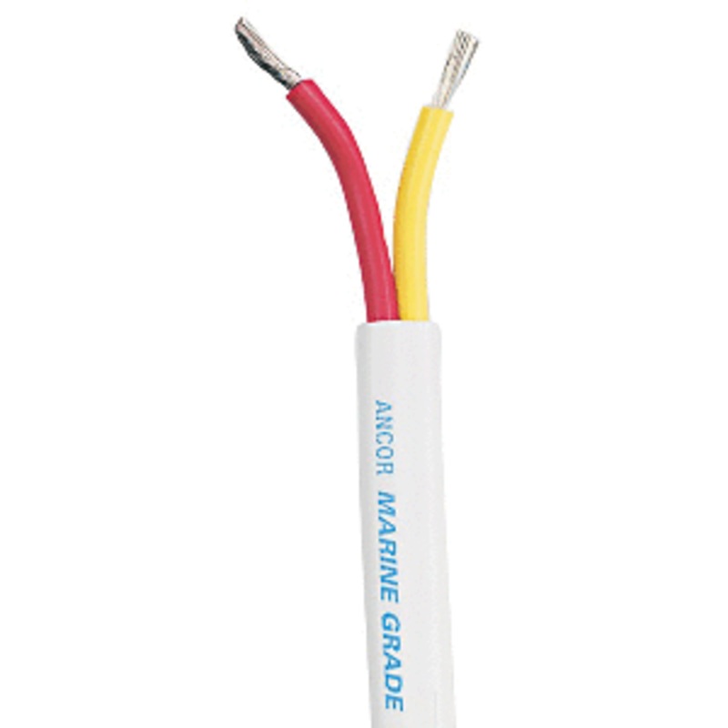 Ancor Safety Duplex Cable – 12/2 AWG – Red/Yellow – Flat – 25′