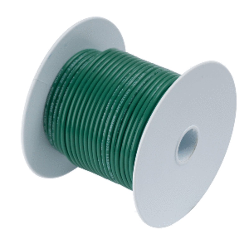 Ancor Tinned Copper Wire – 6 AWG – Green – 25′