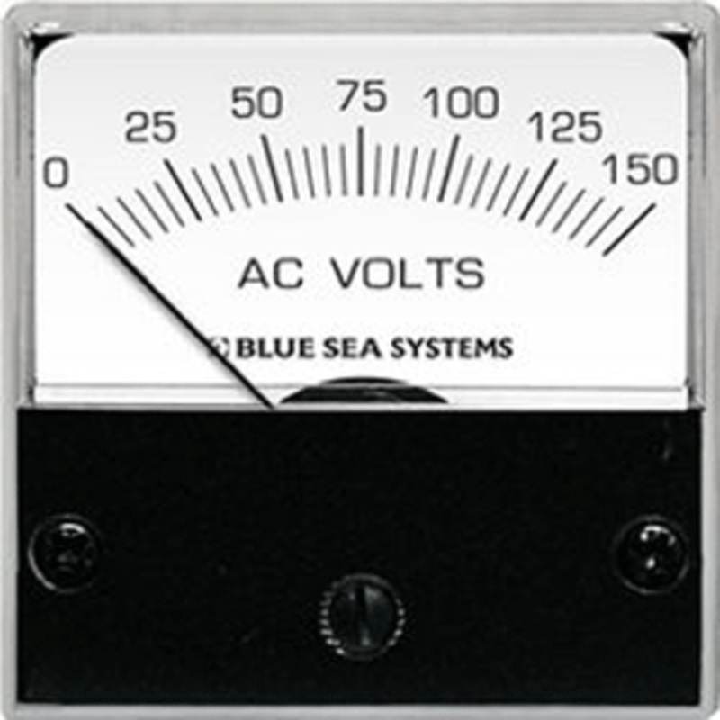Blue Sea 8244 AC Analog Micro Voltmeter – 2″ Face, 0-150 Volts AC