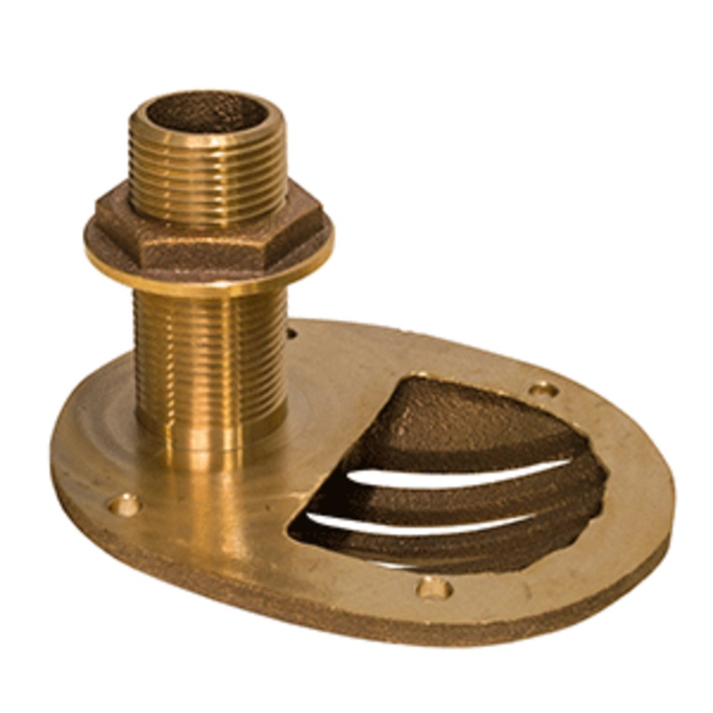 GROCO 1-1/2″ Bronze Combo Scoop Thru-Hull w/Nut