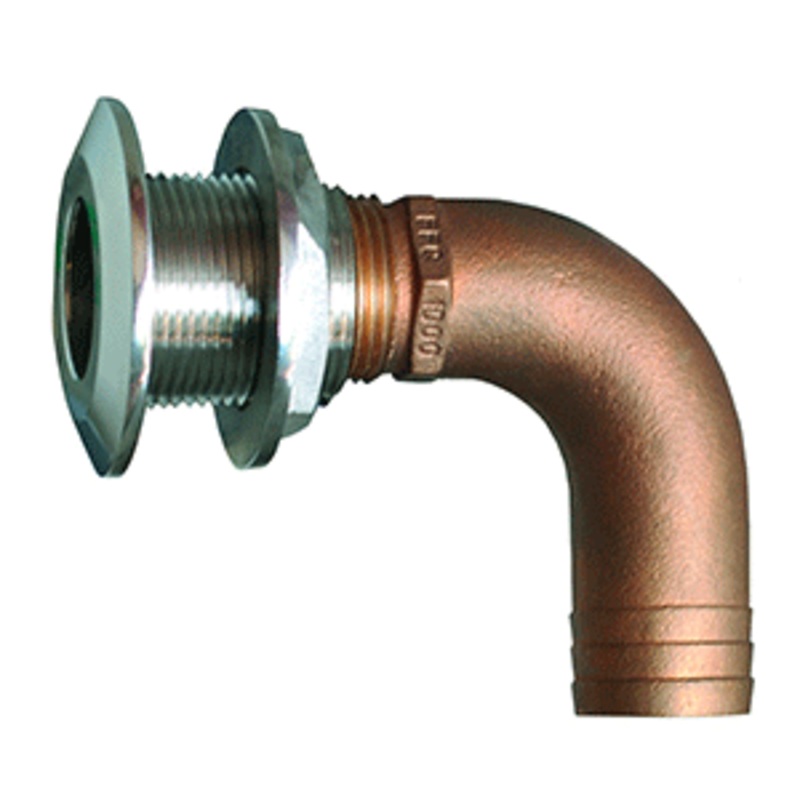 GROCO 3/4″ 90 Degree Hose Thru-Hull Fitting