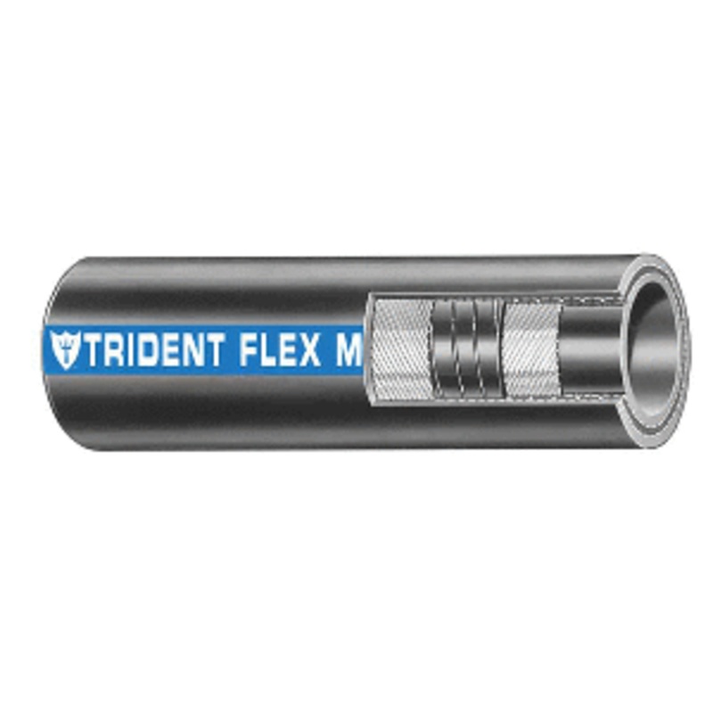 Trident Marine 1-1/4″ Flex Marine Wet Exhaust & Water Hose – Black – Sold by the Foot