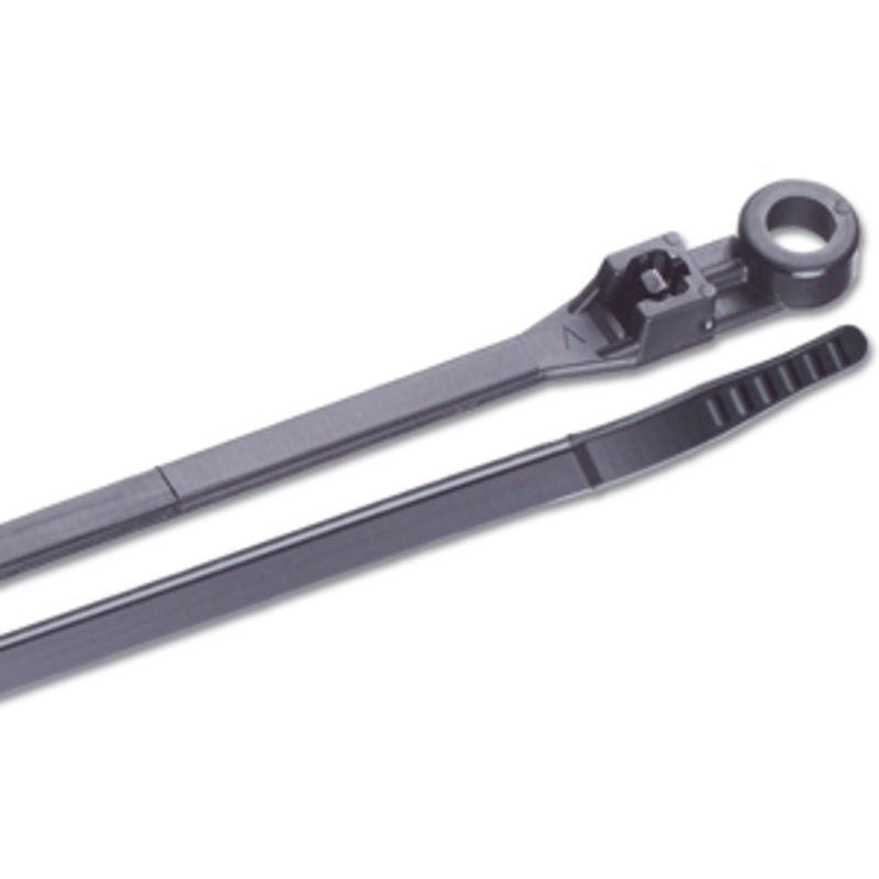 Ancor 8″ UV Black Mounting Cable Zip Ties – 25 Pack