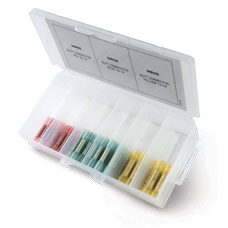 Ancor Adhesive Lined Heat Shrink Butt Connector Multi-Pack – 75-Piece