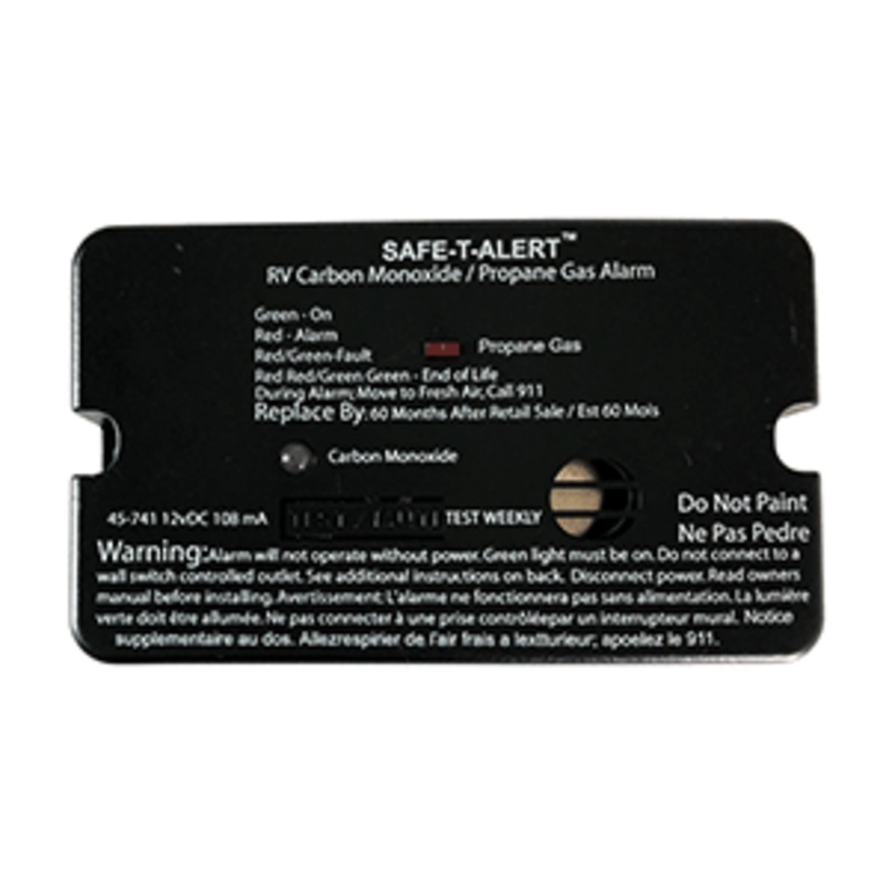 Safe-T-Alert 45-Series Combo Carbon Monoxide Propane Alarm “Surface Mount” – Black