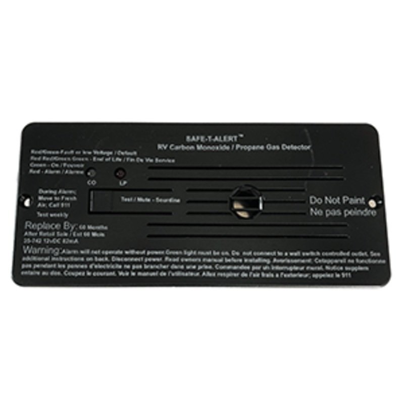 Safe-T-Alert Combo Carbon Monoxide Propane Alarm “Flush Mount” – Black