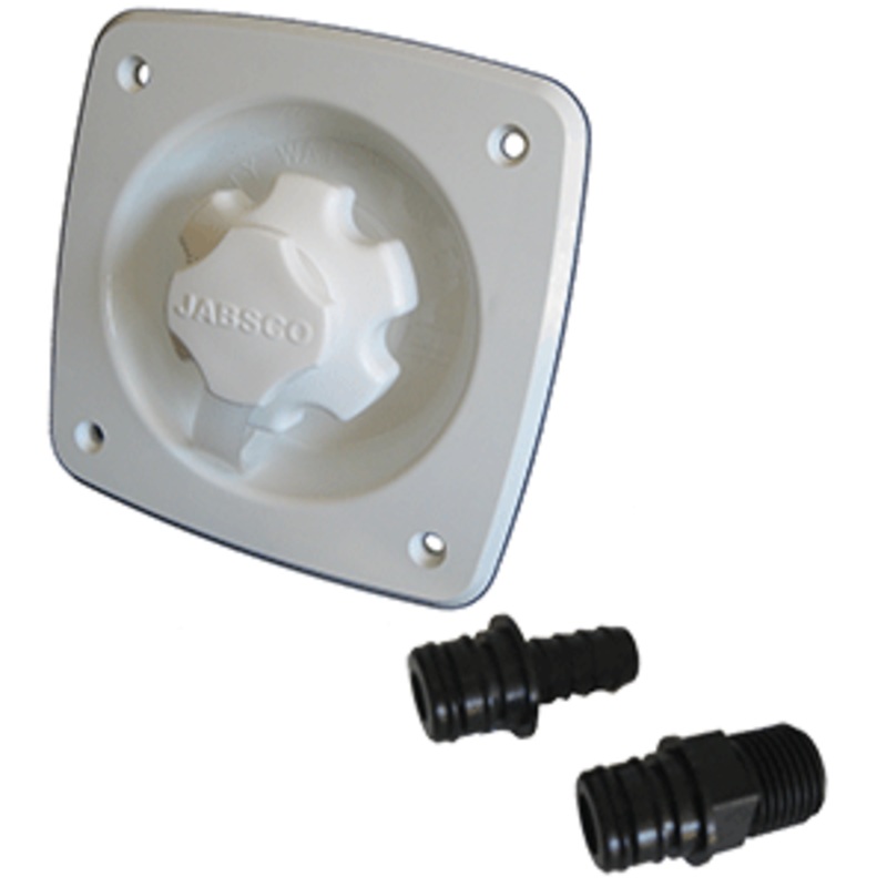 Jabsco Water Pressure Regulator – Flush Mount – White