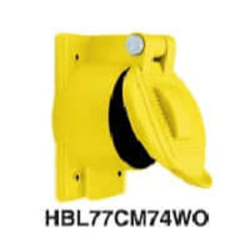 Hubbell HBL77CM74WO Cover For: 63CM70