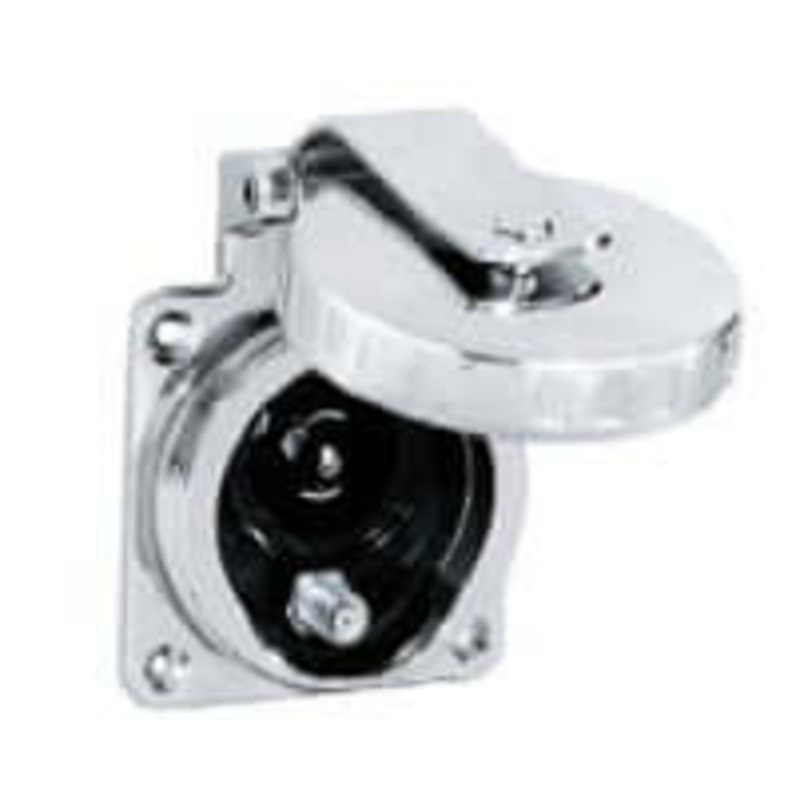 Hubbell HBLPHTVSS Phone/Tv Inlet Round Stainless Steel