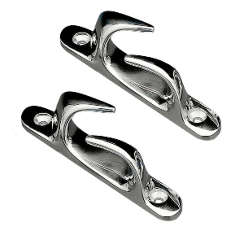 Whitecap Skene Bow Chock 4-1/2″ Pair – Chrome Plated Brass