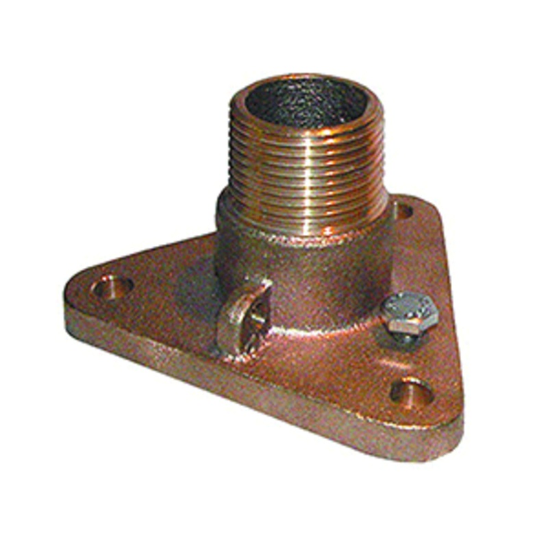 GROCO 1-1/2″ Bronze NPS to NPT Flange Adapter
