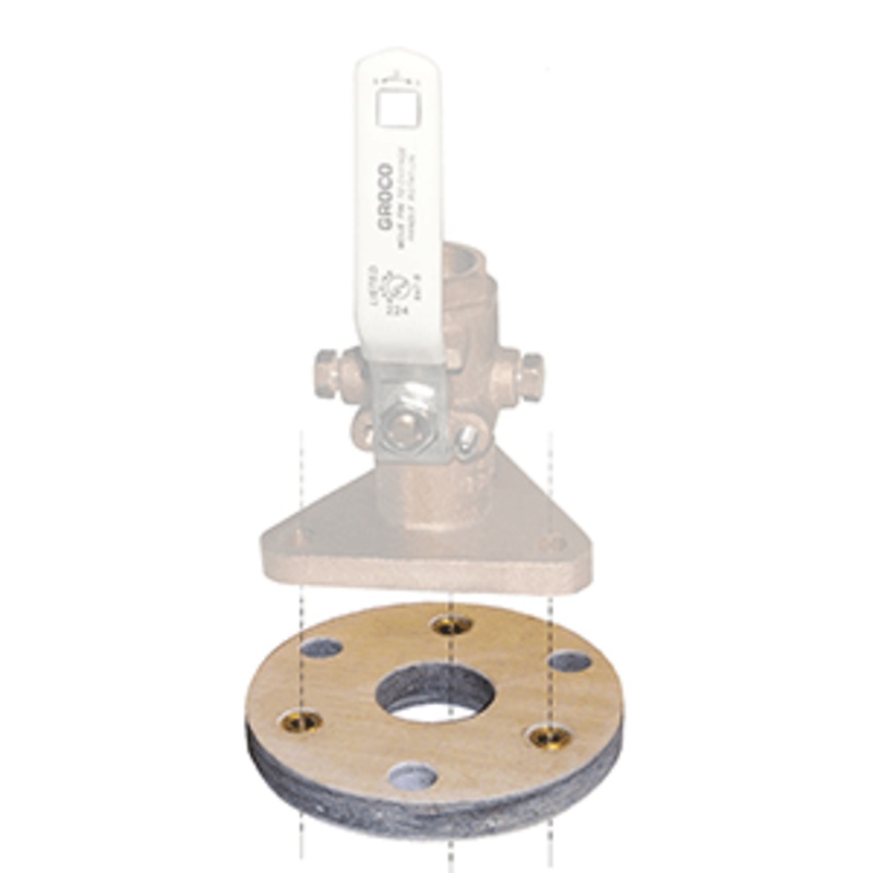 GROCO Backing Block f/1-1/4″ & 1-1/2″ Seacocks