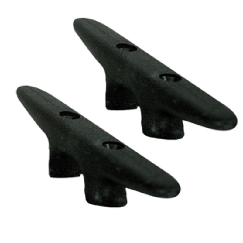 Whitecap Black Nylon Cleat 6″ Pair