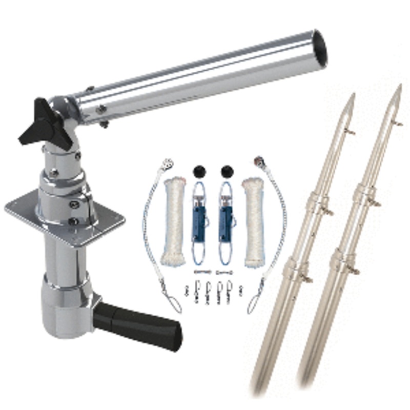 Rupp Revolution Top Gun Package w/15′ Telescoping Poles & Complete Single Line Rigging Kit w/Klickers Release Clips