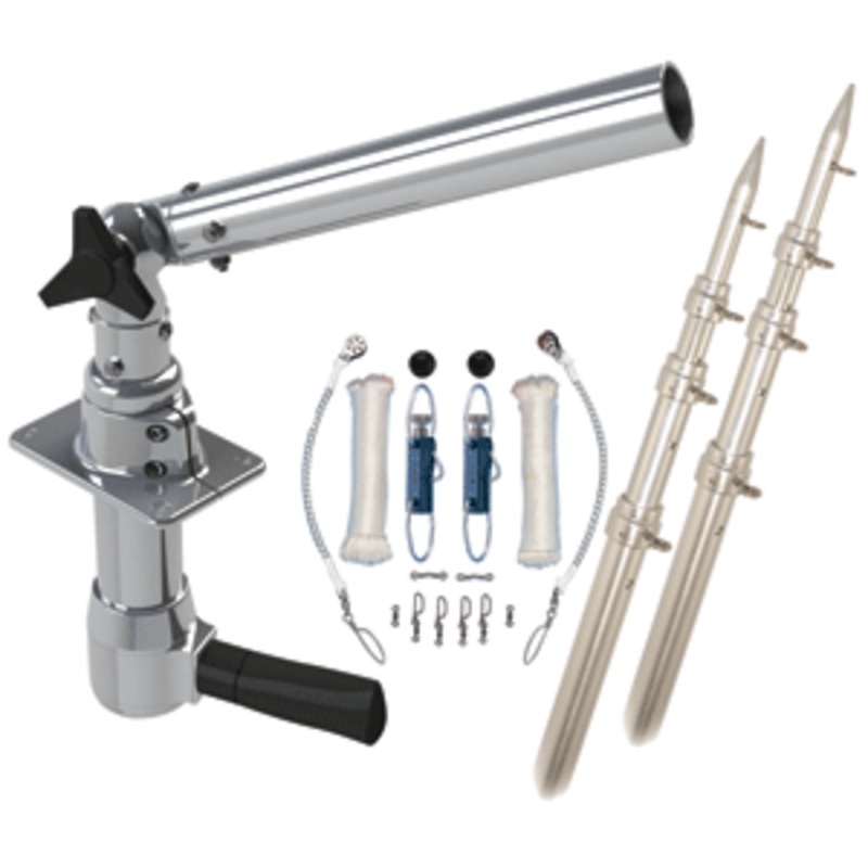 Rupp Revolution Top Gun Package w/18′ Poles & Complete Single Line Rigging Kit w/Klickers Release Clips