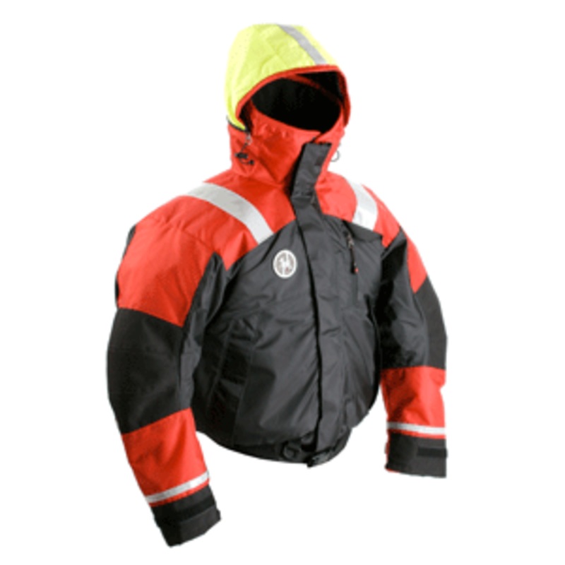 First Watch AB-1100 Flotation Bomber Jacket – Red/Black – XX-Large