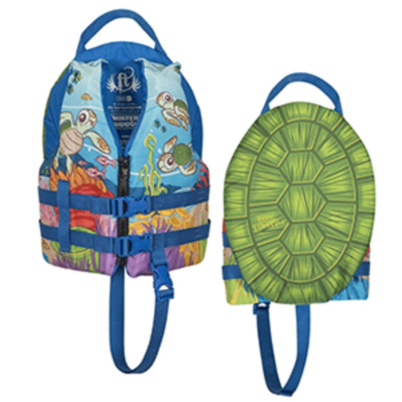 Full Throttle Water Buddies Vest – Child 30-50lbs – Turtle