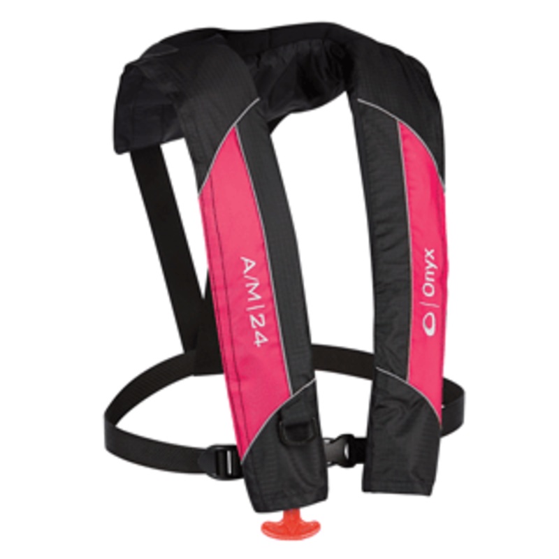 Onyx A/M-24 Automatic/Manual Inflatable PFD Life Jacket – Pink