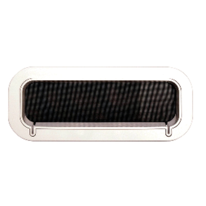 Beckson Drain Port – 4″ x 14″ x 2″-Depth – White/Clear