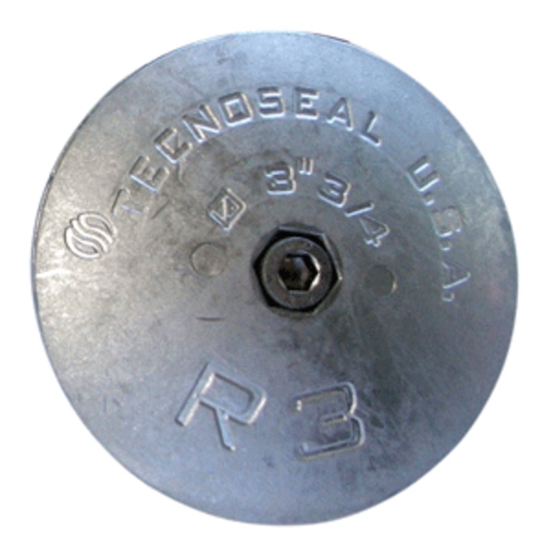 Tecnoseal R3AL Rudder Anode – Aluminum – 3-3/4″ Diameter