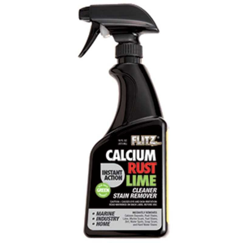 Flitz Instant Calcium, Rust & Lime Remover – 16oz Spray Bottle