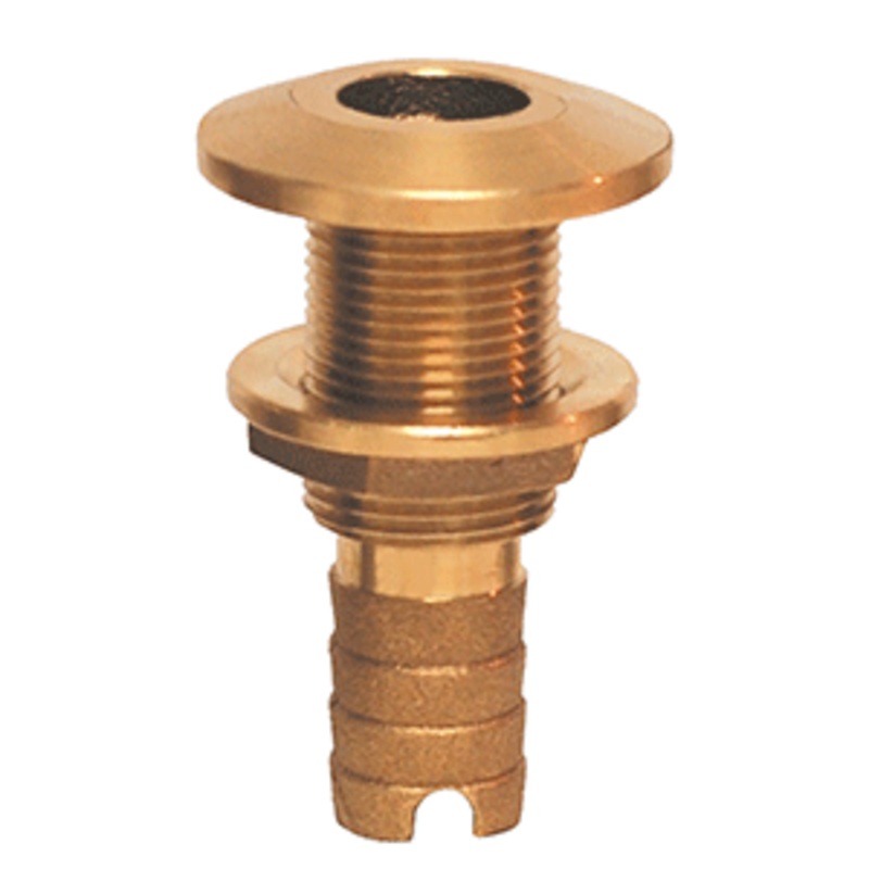 GROCO Bronze Hose Barb Thru-Hull Fitting – 1″