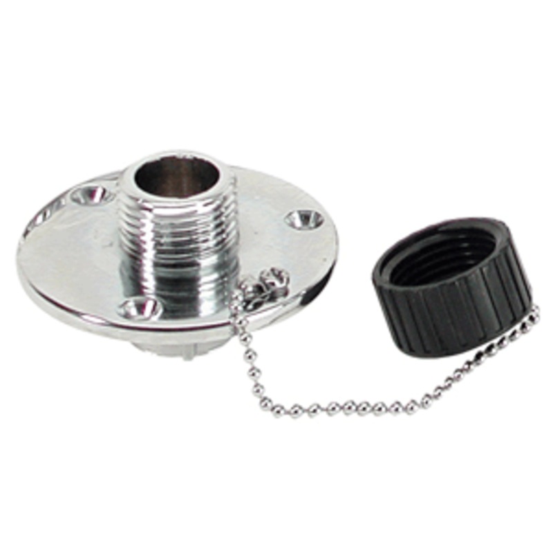 Whitecap C.P. Brass Outlet 2-3/4″ Base 1″ Depth